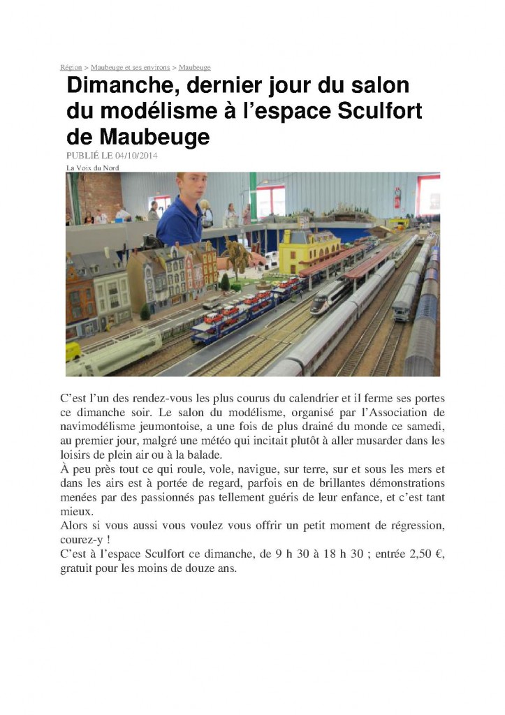 maubeuge la voix du nord